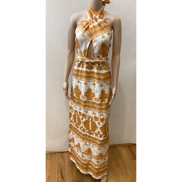 JOHANNA ORTIZ PRINTED LINEN MAXI DRESS - Picture 4 of 7